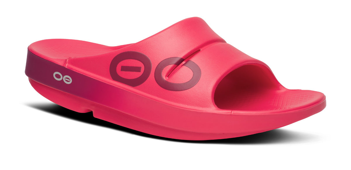 ★人気★【OOFOS】 OOAHH SLIDE★ OOfos Femme Ooahh Slide Sandales de Sport, Noir (Black), 37